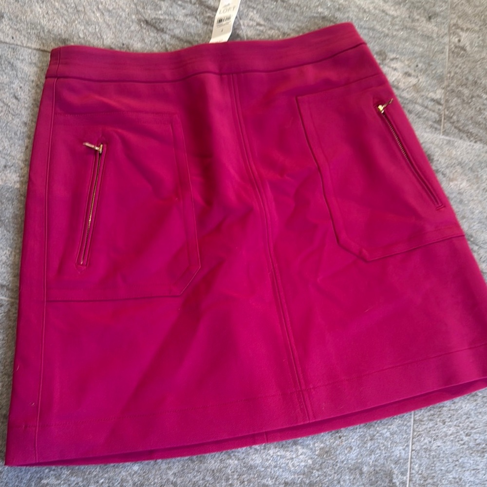 Ann Taylor Pink A-Line Mini Skirt for Casual Wear